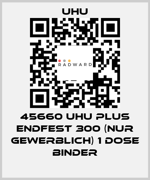 45660 UHU plus endfest 300 (NUR GEWERBLICH) 1 Dose Binder UHU