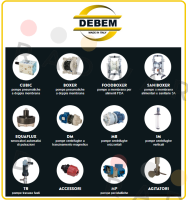 External membrane PTFE for Boxer 100 Edelstahl 316  Debem