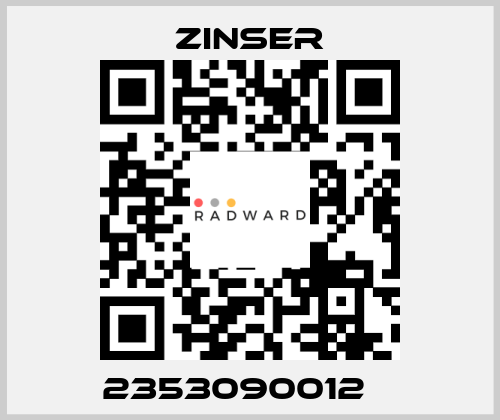 2353090012    Zinser