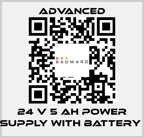 24 V 5 Ah Power Supply with Battery  Advanced