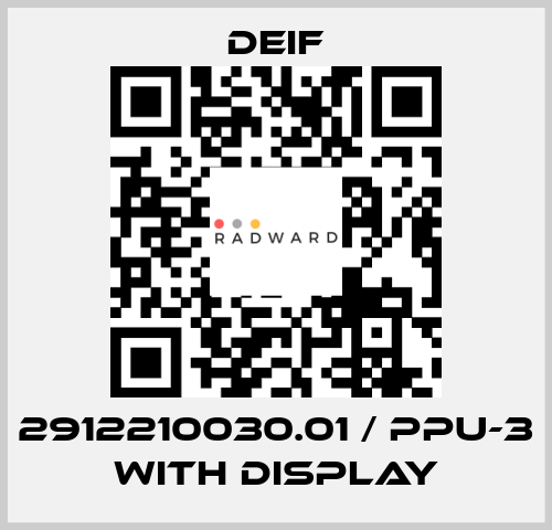 2912210030.01 / PPU-3 with display Deif