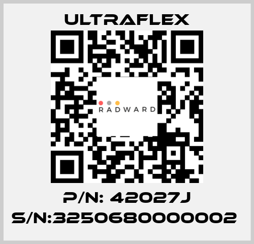 P/N: 42027J S/N:3250680000002  Ultraflex