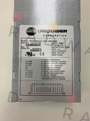 TPCP7000431 Unipower