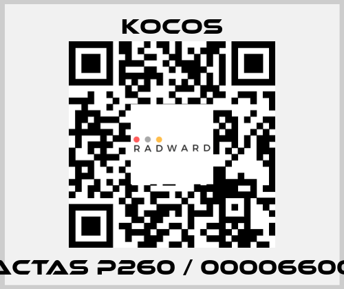 ACTAS P260 / 00006600 KoCoS