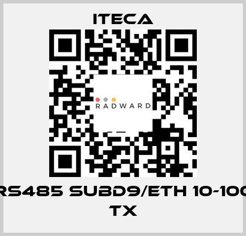 RS485 SUBD9/ETH 10-100 TX iteca