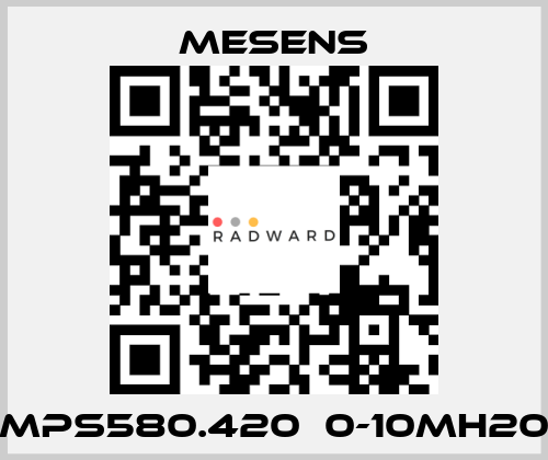 MPS580.420  0-10mH20 Mesens