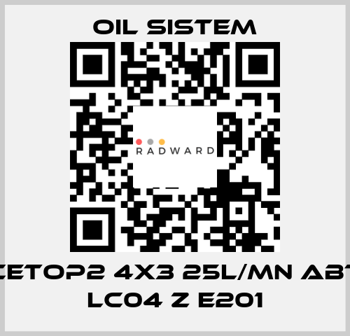 Cetop2 4x3 25l/mn ABT LC04 Z E201 Oil Sistem