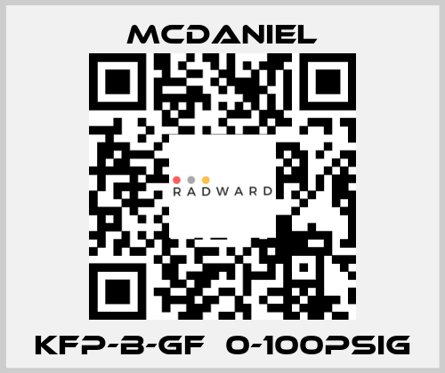 KFP-B-GF  0-100PSIg McDANIEL