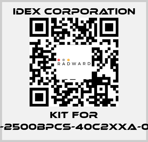 Kit for VFP-2500BPCS-40c2xxa-0092 IDEX Corporation