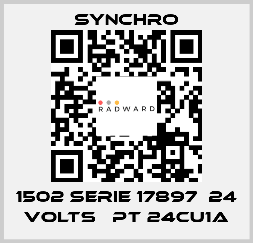 1502 SERIE 17897  24 VOLTS   PT 24CU1A SYNCHRO