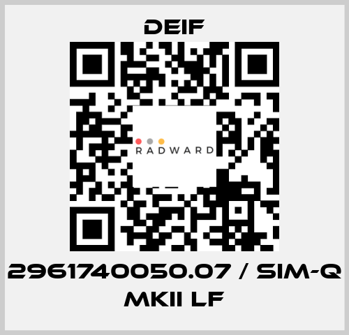 2961740050.07 / SIM-Q MKII LF Deif