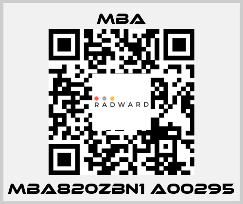 MBA820ZBN1 A00295 MBA