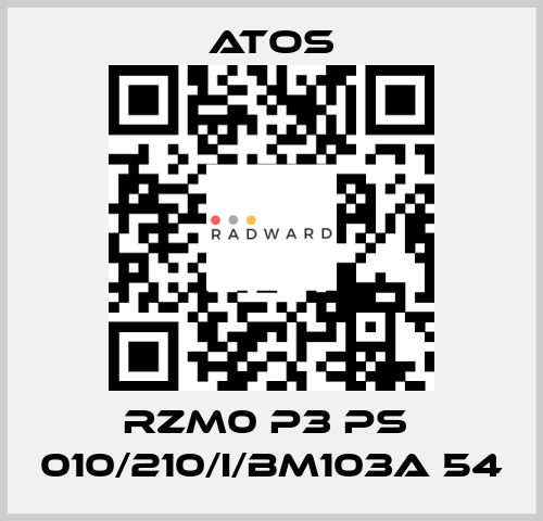 RZM0 P3 PS  010/210/I/BM103A 54 Atos