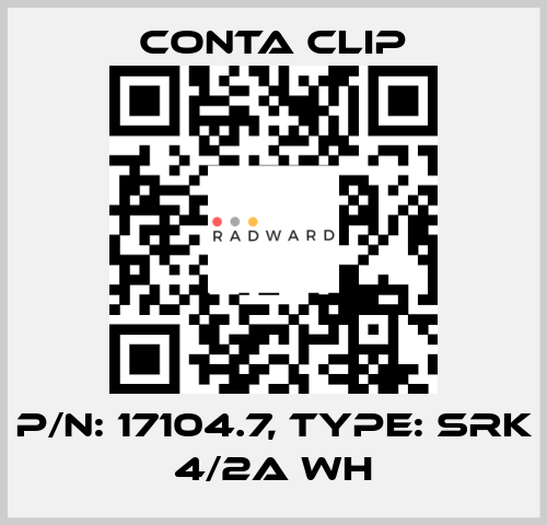 P/N: 17104.7, Type: SRK 4/2A WH Conta Clip