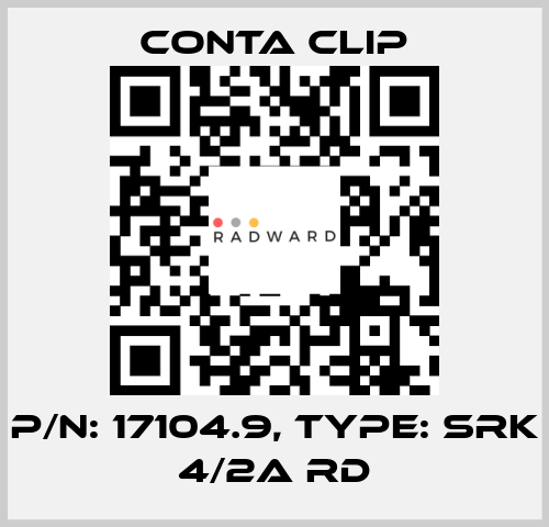 P/N: 17104.9, Type: SRK 4/2A RD Conta Clip