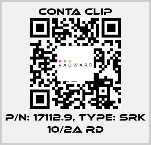 P/N: 17112.9, Type: SRK 10/2A RD Conta Clip