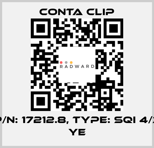 P/N: 17212.8, Type: SQI 4/3 YE Conta Clip