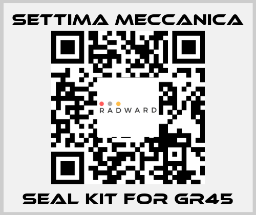 Seal kit for GR45 Settima Meccanica