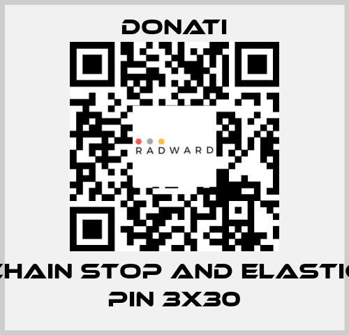 Chain stop and elastic pin 3x30 Donati