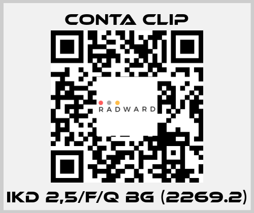 IKD 2,5/F/Q BG (2269.2) Conta Clip