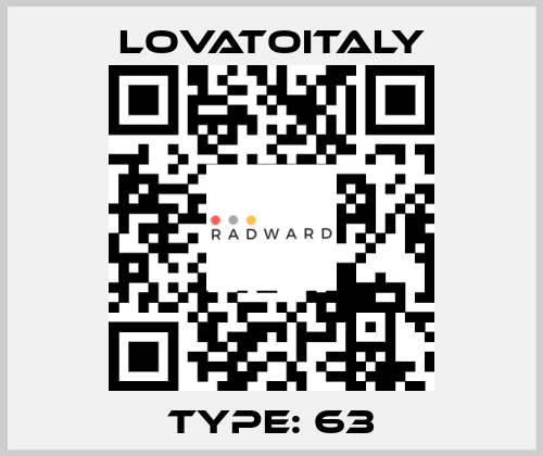 Type: 63 LovatoItaly