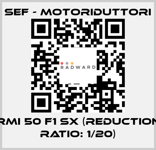 RMI 50 F1 SX (reduction ratio: 1/20) SEF - MOTORIDUTTORI