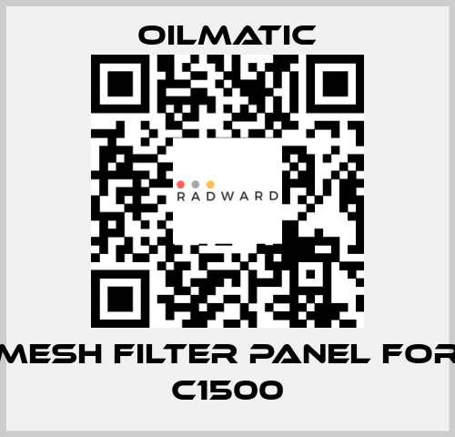 mesh filter panel for C1500 OILMATIC