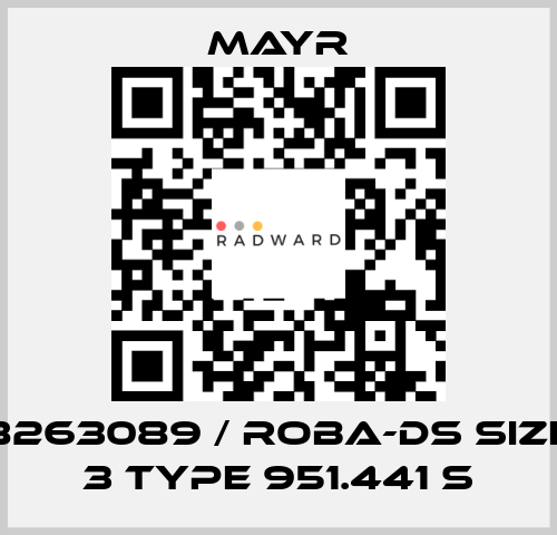 8263089 / ROBA-DS Size 3 Type 951.441 S Mayr