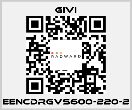 EENCDRGVS600-220-2 Givi