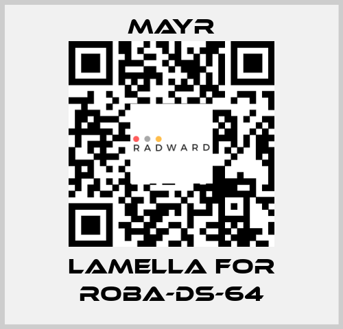 lamella for Roba-DS-64 Mayr