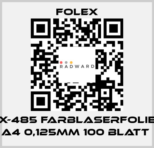 X-485 FARBLASERFOLIE A4 0,125MM 100 BLATT  Folex