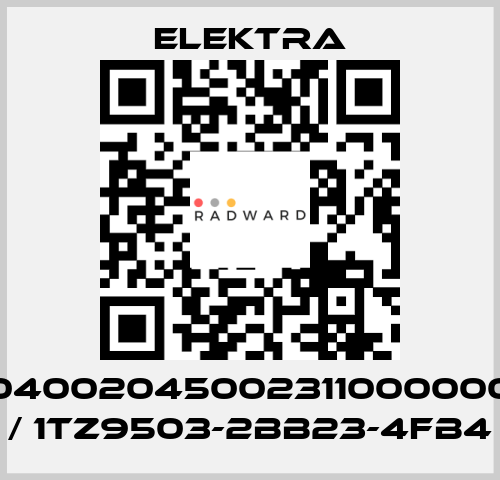 04002045002311000000 / 1TZ9503-2BB23-4FB4 ELEKTRA