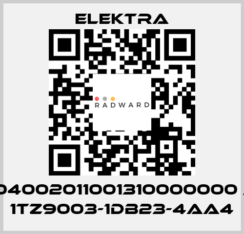 04002011001310000000 / 1TZ9003-1DB23-4AA4 ELEKTRA