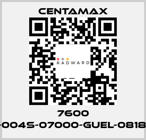 7600 ----004S-07000-GUEL-081877 CENTAMAX