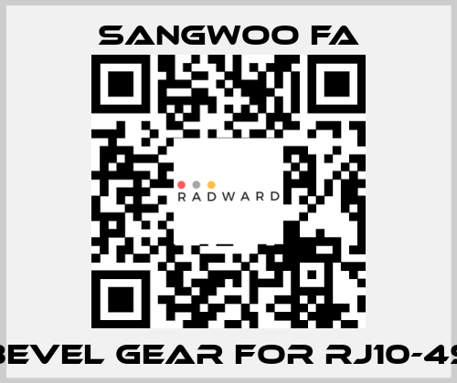 Bevel Gear for RJ10-4S Sangwoo FA