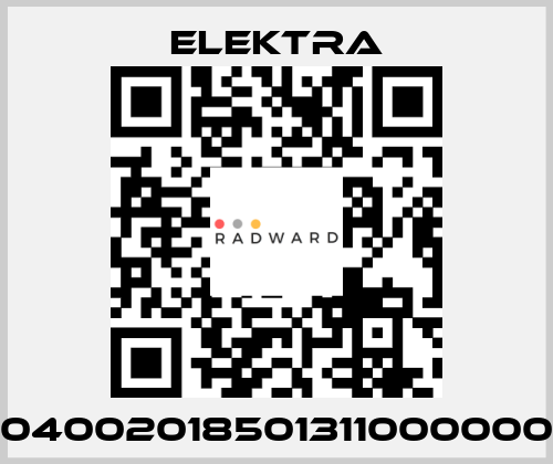 04002018501311000000 ELEKTRA