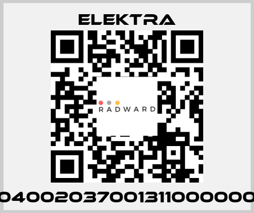 04002037001311000000 ELEKTRA