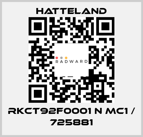 RKCT92F0001 N MC1 / 725881 HATTELAND