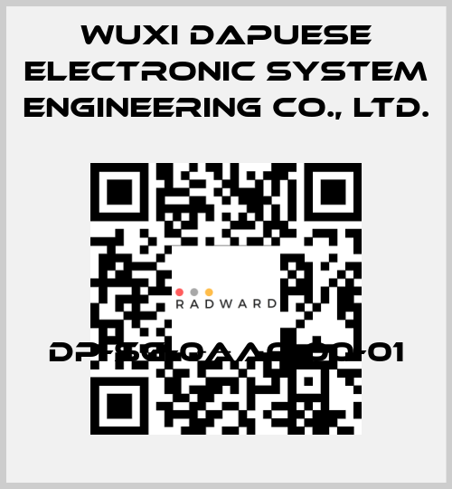 DP-SG-0AA0-00-01 Wuxi Dapuese Electronic System Engineering Co., Ltd.