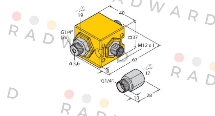 FCIC-G1/4A4P-PL-H1141/1.0 Turck