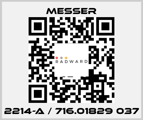 2214-A / 716.01829 037 Messer