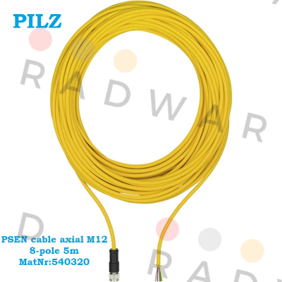 PSEN cable axial M12 8-pole 5m MatNr:540320 Pilz