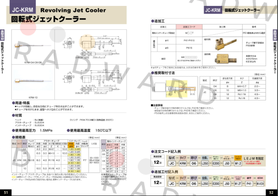 JC-KRM-08-L331-E219-J112-M1.8-MKWL854 Ahresty-tec