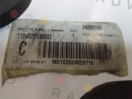 00050 / BRAKE DISC CC2 V2 C/AN RET D23095 B.Brake s.r.l.