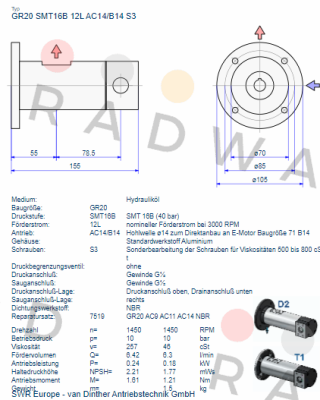 GR20 SMT 16B 12L AC14/B14 S3 Settima