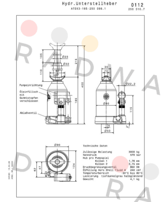 ATDX 3-185 Weber Hydraulik