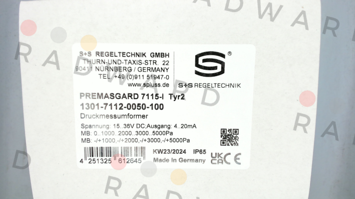 Premasgard 7115-I S+S REGELTECHNIK