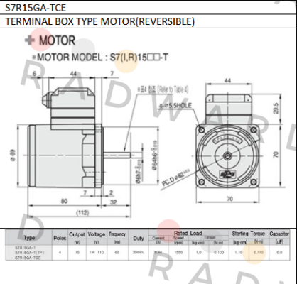 S7R15GA-TCE Spg Motor