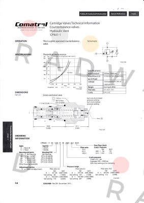 CP441-1-V-0-E-B-150-3.0-015 Comatrol