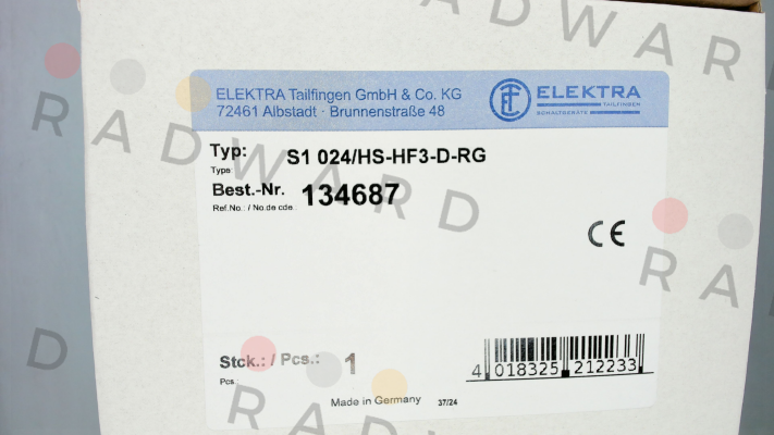 134687 // S1 024/HS-HF3-D-RG Elektra Tailfingen